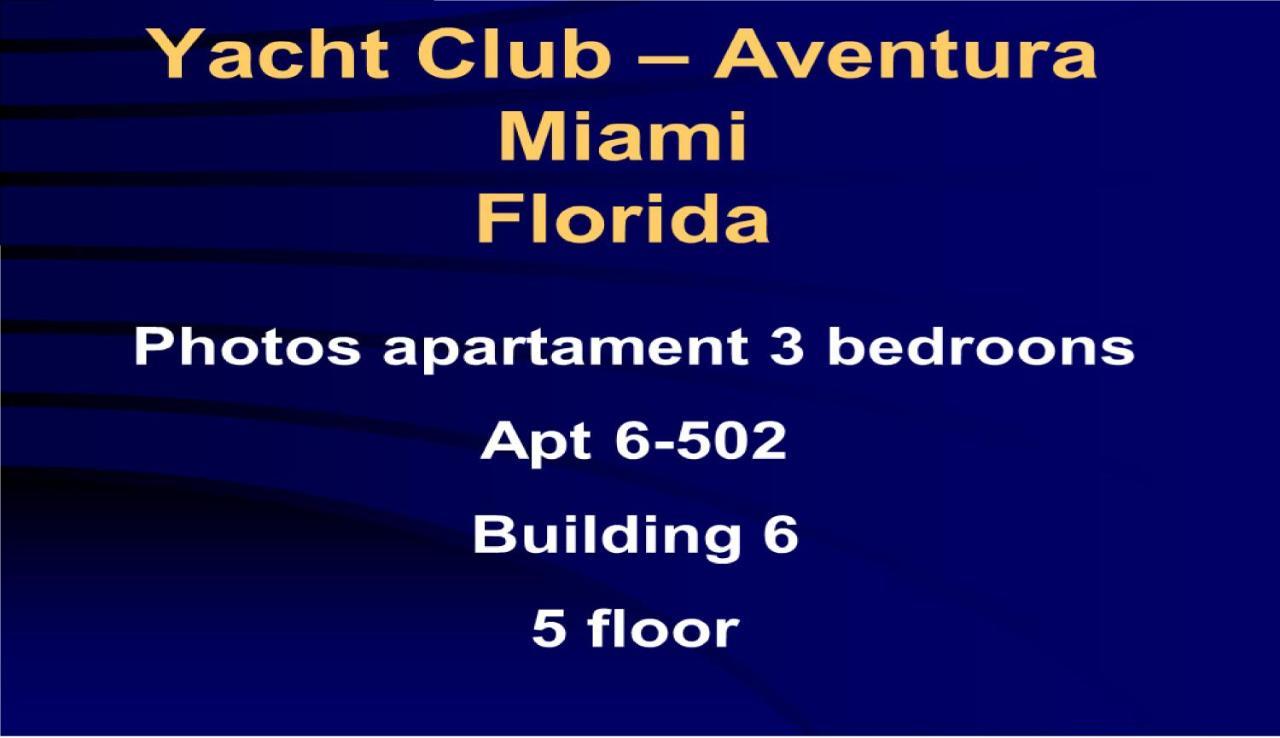 6-502 Amazing Water View - Three Bedrooms Aventura Εξωτερικό φωτογραφία